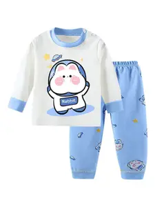 StyleCast x Revolte Boys Printed Round Neck Long Sleeves T-Shirt With Jogger