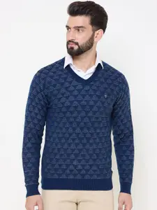 Duke Men Self Design Pullover Acrylic Winter Sweater