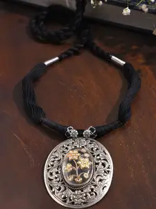 JAYPORE Silver Labaradorite Necklace