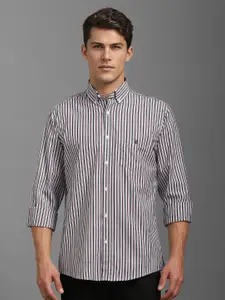 Louis Philippe Sport Men Slim Fit Opaque Striped Casual Shirt