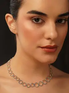 JAYPORE Silver Statement Necklace