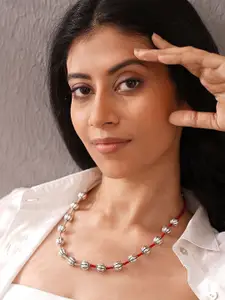 JAYPORE Pure Silver Minimal Necklace