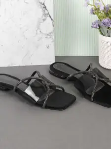 Mochi Women Open Toe Flats