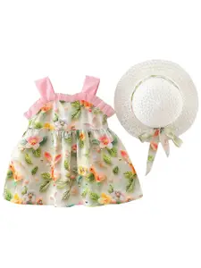 StyleCast x Revolte Floral Print Fit & Flare Mini Dress