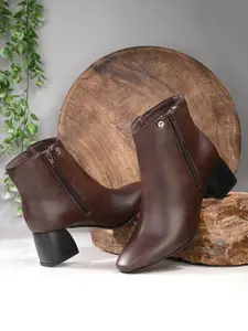 El Paso Women Block Heeled Chelsea Boots