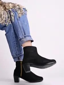 Shoetopia Women Block-Heeled Regular Boots