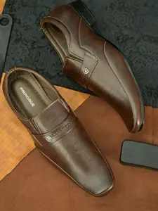 Provogue Men Leather Formal Slip-On Shoes