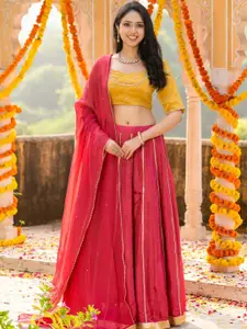HOUSE OF JAMOTI Ready to Wear Lehenga & Blouse With Dupatta
