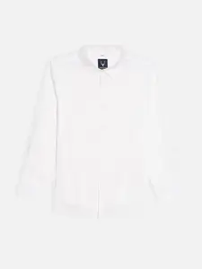 Allen Solly Junior Boys Cutaway Collar Solid Cotton Slim Fit Casual Shirt