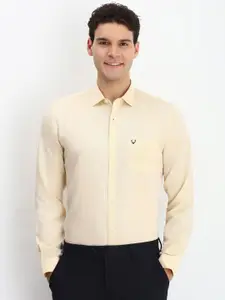 Allen Solly Men Spread Collar Solid Cotton Slim Fit Formal Shirt