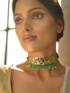 JAYPORE Silver Labardorite Necklace