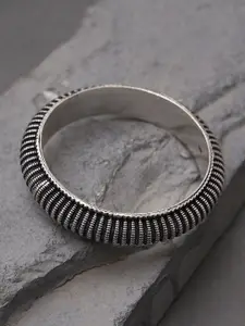 JAYPORE Silver Textured Bangle