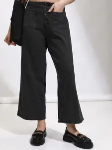 Tokyo Talkies Women Straight Fit Low-Rise Cotton Jeans