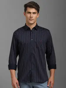 Louis Philippe Sport Men Slim Fit Opaque Striped Casual Shirt