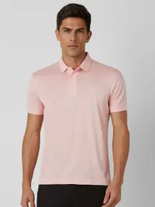 Van Heusen Men Solid Polo Collar Cotton T-shirt