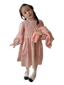 StyleCast x Revolte Floral Print Applique A-Line Dress