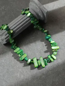 SOHI Gold-Plated Beaded Necklace