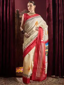 Saree mall Durga Puja Ethnic Motifs Silk Garad Saree