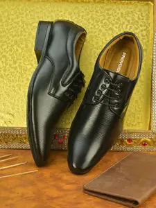 Provogue Men Solid Formal Derbys Shoes