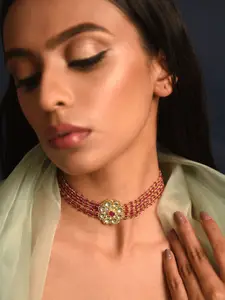 JAYPORE Gold-Plated Brass Necklace