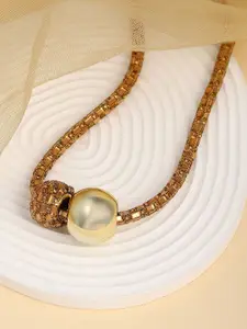 SOHI Stone Studded Necklace