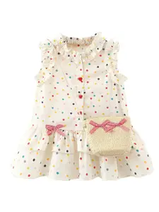 StyleCast x Revolte Polka Dot Print A-Line Mini Dress