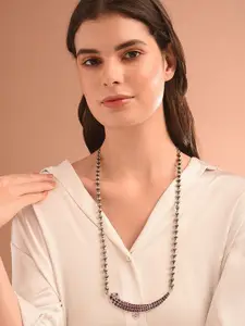 JAYPORE Pure Silver Oxidised Necklace