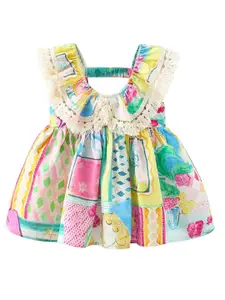 StyleCast x Revolte Print Fit & Flare Mini Dress