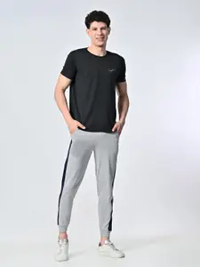 BAESD Men Pure Cotton Mid-Rise Joggers
