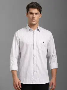 Louis Philippe Sport Men Cotton Slim Fit Vertical Stripes Casual Shirt