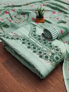 Maroosh Floral Embroidered Sequinned Unstitched Dress Material