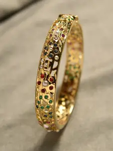 JAYPORE Stone Studded Bangle