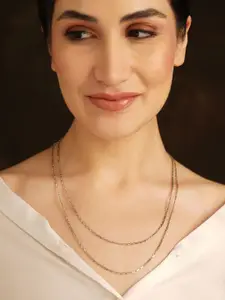 JAYPORE Pure Silver Layered Necklace