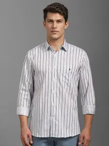 Louis Philippe Sport Men Cotton Slim Fit Vertical Stripes Casual Shirt