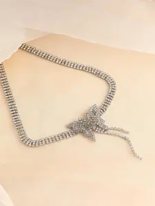SOHI Silver-Plated Necklace