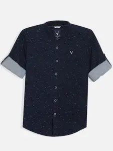 Allen Solly Junior Boys Cutaway Collar Abstract Printed Cotton Slim Fit Casual Shirt