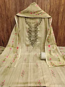 Maroosh Floral Embroidered Sequinned Unstitched Dress Material