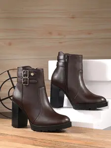 El Paso Women Block Heeled Chelsea Boot