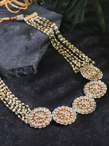 JAYPORE Gold-Plated Kundan Necklace