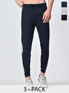 BAESD Men Pack Of 3 Cotton Regular Fit Joggers