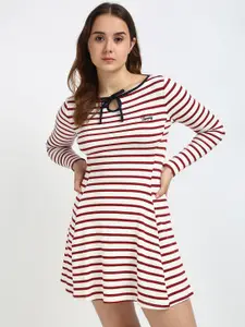 Tommy Hilfiger Embroidered Fit & Flare Dress