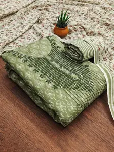 Maroosh Geometric Printed Sequinned Unstitched Dress Material