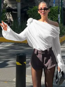 MIAKEE Women One-Shoulder Top