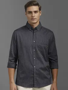 Louis Philippe Sport Men Slim Fit Opaque Striped Casual Shirt