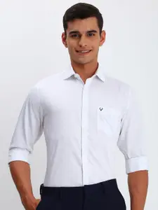 Allen Solly Men Spread Collar Floral Printed Cotton Slim Fit Formal Shirt