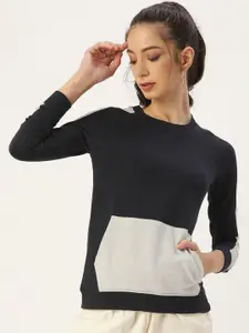 ARISE Women Colourblocked Sweatshirt