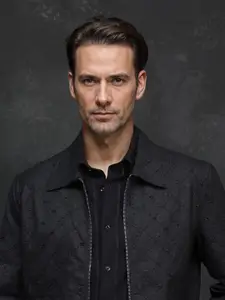 RARE RABBIT Men Cotton Quilted Jacket with Patchwork