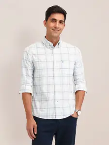 U.S. Polo Assn. Men Classic Button-Down Collar Checks Printed Cotton Casual Shirt