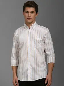 Louis Philippe Sport Men Slim Fit Opaque Striped Casual Shirt