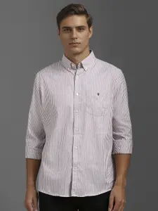 Louis Philippe Sport Men Slim Fit Opaque Striped Casual Shirt